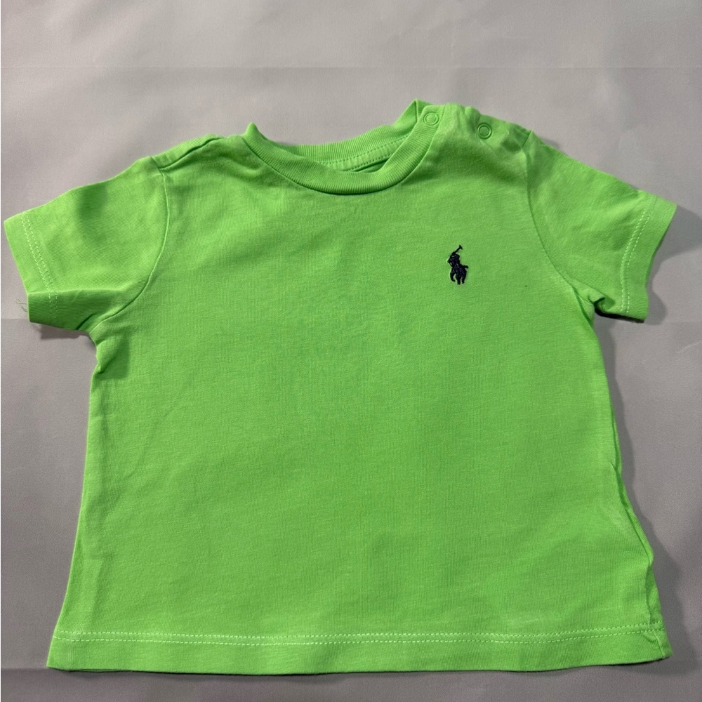 Ralph Lauren Bright Green Kids Tee- 3 Months
